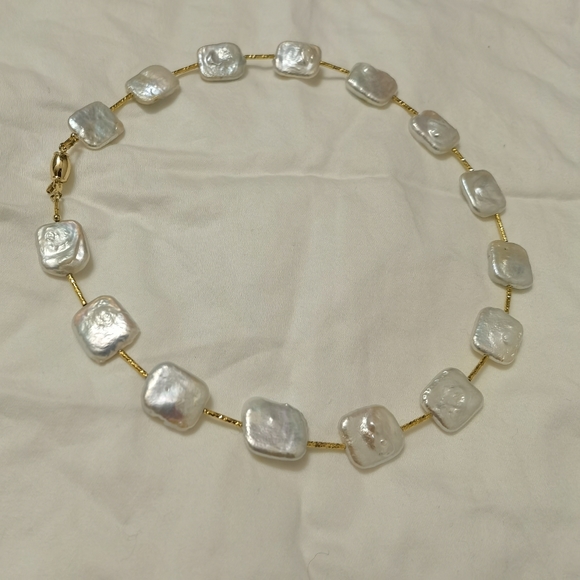Freshwater pearl necklace. - Picture 5 of 6